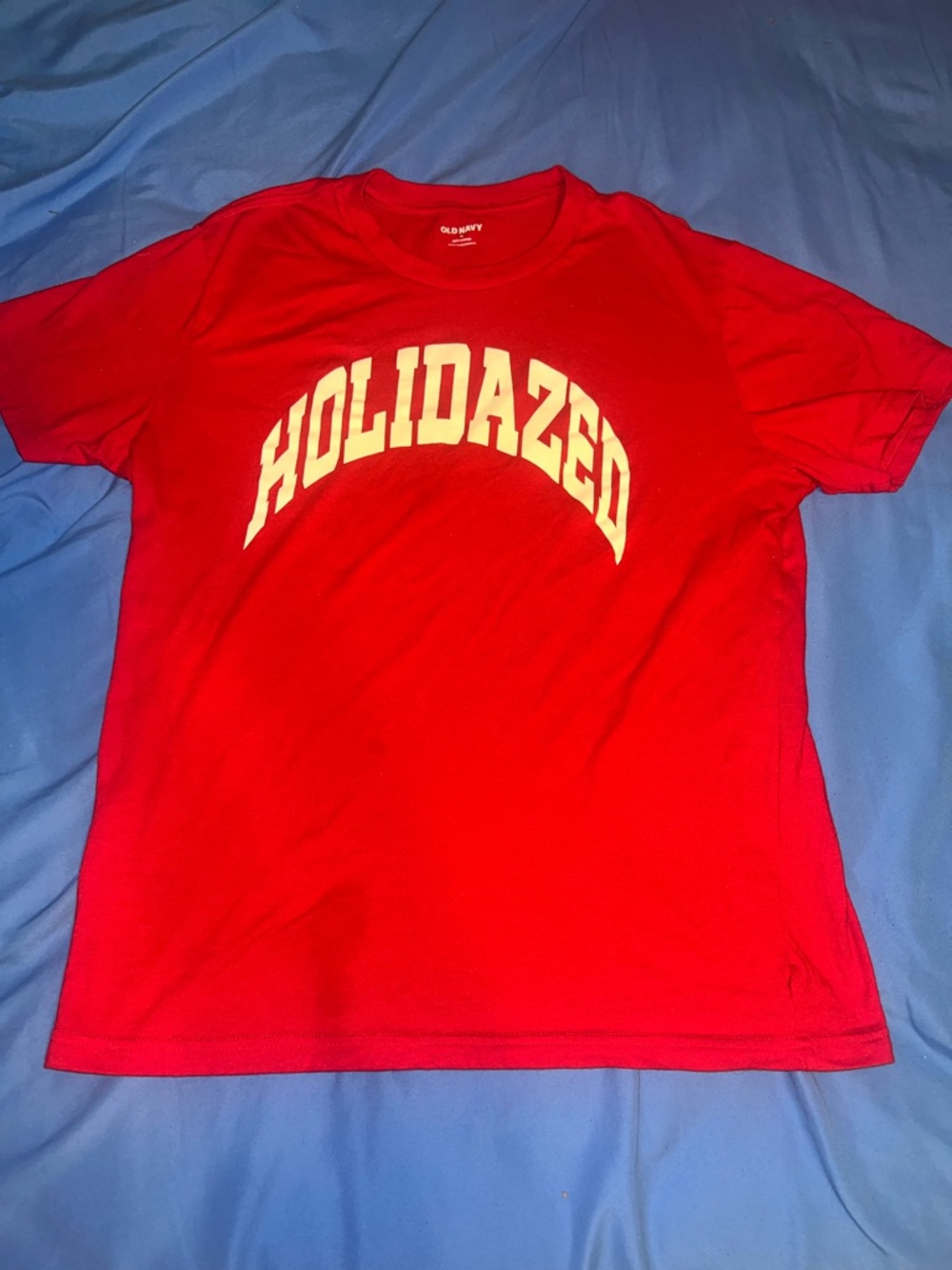 Old Navy Holidazed Red Graphic Tee